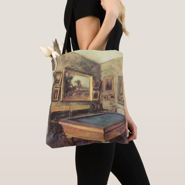 Der Billiardsaal in Menil Hubert von Edgar Degas Tasche (Von Nahem)