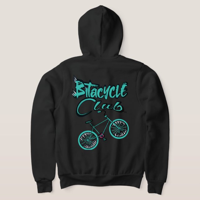 Der Bitacyclclub Hoodie Aqua (AblageHinten)