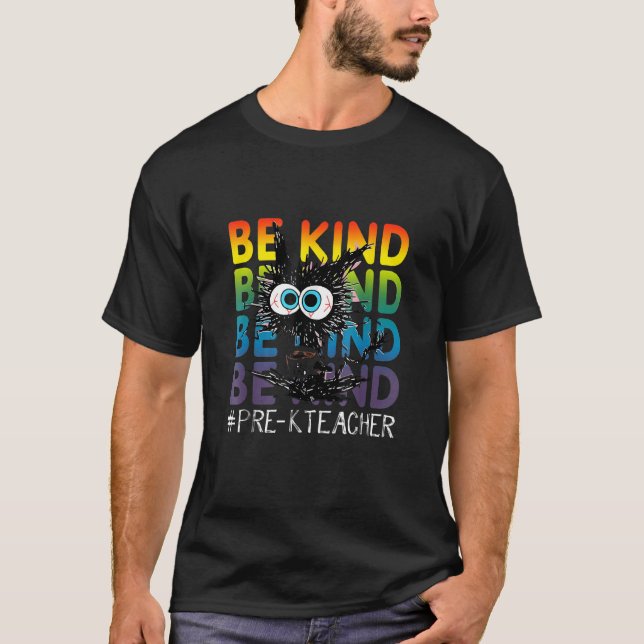 Der Black Cat-Kaffee am Unity Day ist freundlich u T-Shirt (Vorderseite)