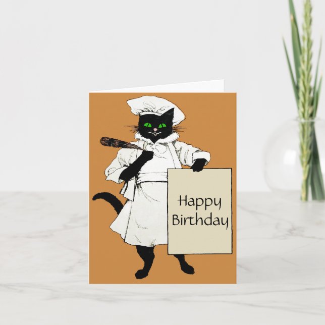 Der Black Cat Magazine Koch personalisieren. Karte (Vorderseite)