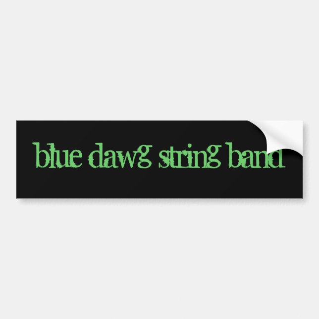 Der BLAUE DAWG SCHNUR-BAND Autoaufkleber (Vorne)