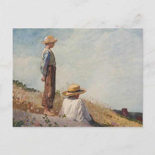 Der blaue Junge Postkarte (Vorderseite)