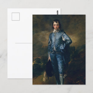 Der blaue Junge Postkarte
