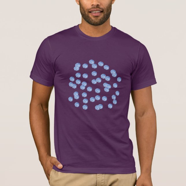 Der blaue klassische T - Shirt der (Vorderseite)