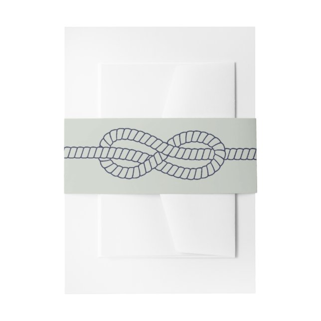 Der blaue Knoten | Einladung zur Hochzeit Einladungsbanderole (Vorderseite Beispiel)
