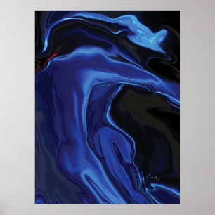 Der blaue Kuss Poster