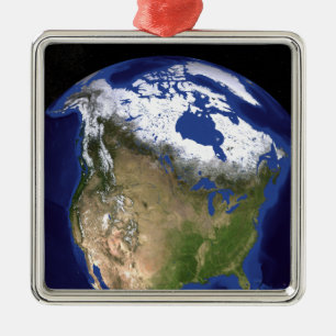 Der Blaue Marmor der nächsten Generation Erde 5 Silbernes Ornament