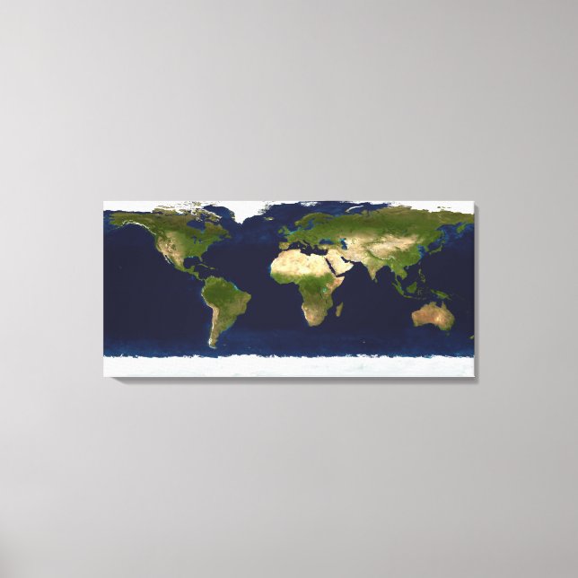 Der blaue Marmor Leinwanddruck (Vorderseite)