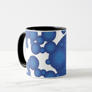 Der blaue Styling-Kreis der 70er Jahre Tasse