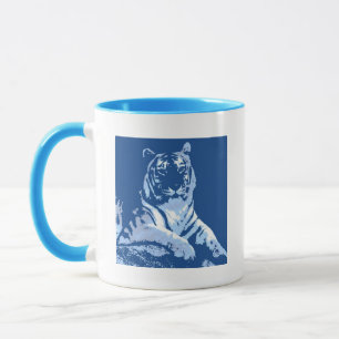 Der blaue Tiger Tasse