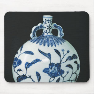 "Der blaue und weiße" Kürbis des Pilgers mit Mousepad