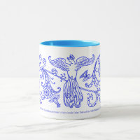 Der Blaue Vogel eine französische Märchen-Tasse