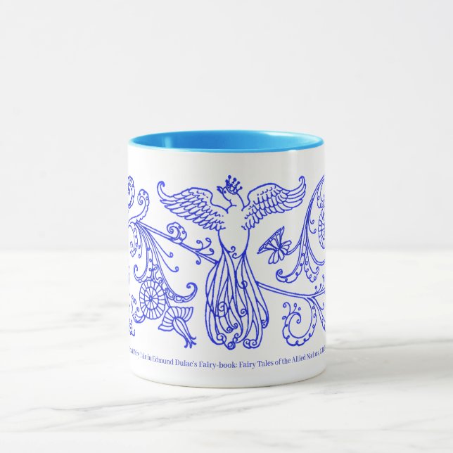 Der Blaue Vogel ⁠ eine französische Märchen-Tasse Tasse (Zentrum)