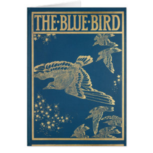 Der blaue Vogel - Vintager Bucheinband