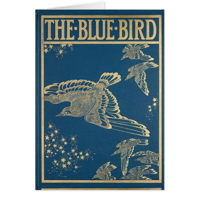Der blaue Vogel - Vintager Bucheinband (Vorne)