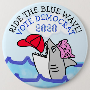 Der blaue Weg, Pro-Demokrat gegen Trump Button
