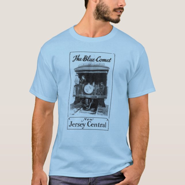 Der blauen T - Shirt der Kometen-Zug-Männer (Vorderseite)