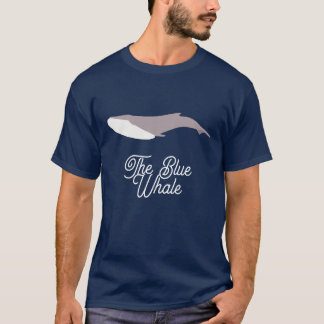 Der Blauwal-Farbblock T-Shirt