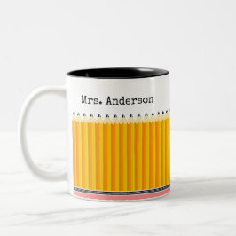 Der Bleistift-Tasse des Lehrers Zweifarbige Tasse