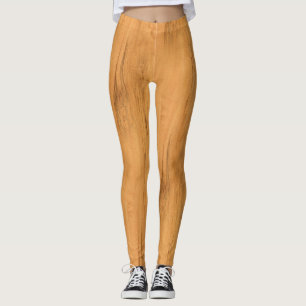 Der Blick Ahorn-der hölzernen Korn-Beschaffenheit Leggings