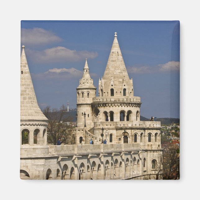 Der Blick auf Budapest von der Burg Hill. Magnet (Vorne)