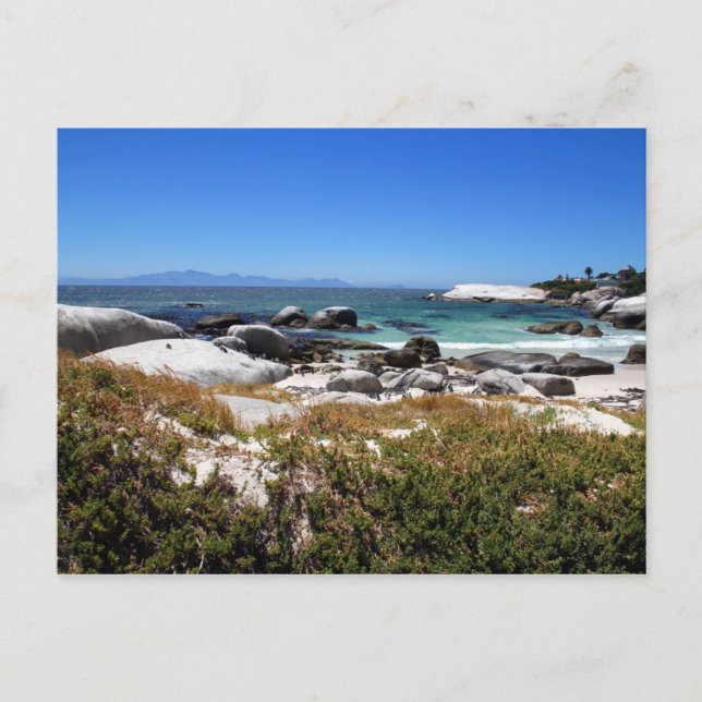 Der Blick auf den Strand von Boulders und seine be Postkarte (Vorderseite)