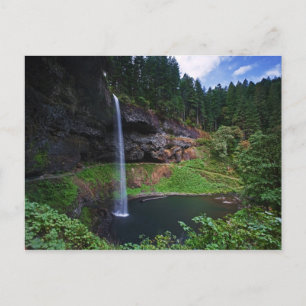 Der Blick auf die South Falls in Silver Falls Staa Postkarte