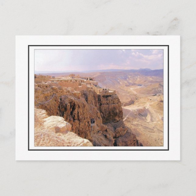 Der Blick auf Masada Postkarte (Vorderseite)