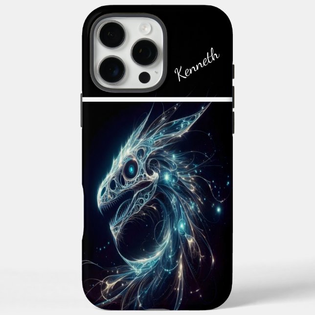 Der Blick des kosmischen Drachen iPhone 16 Pro Max Hülle (Rückseite)