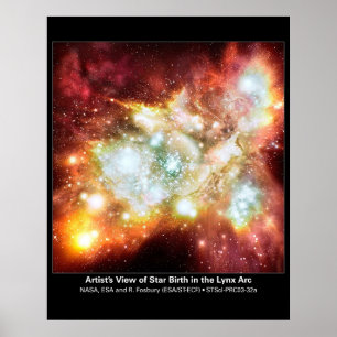 Der Blick des Künstlers auf die Geburt des Sterns  Poster