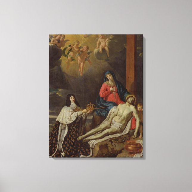 Der Blick des Louis XIII König von Frankreich und Leinwanddruck (Vorderseite)