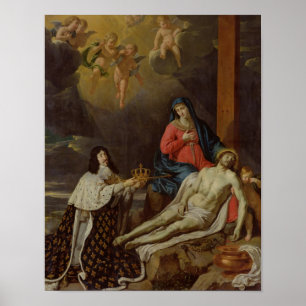 Der Blick des Louis XIII König von Frankreich und Poster