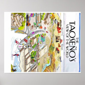 Der Blick des Taoseños auf die Welt Poster