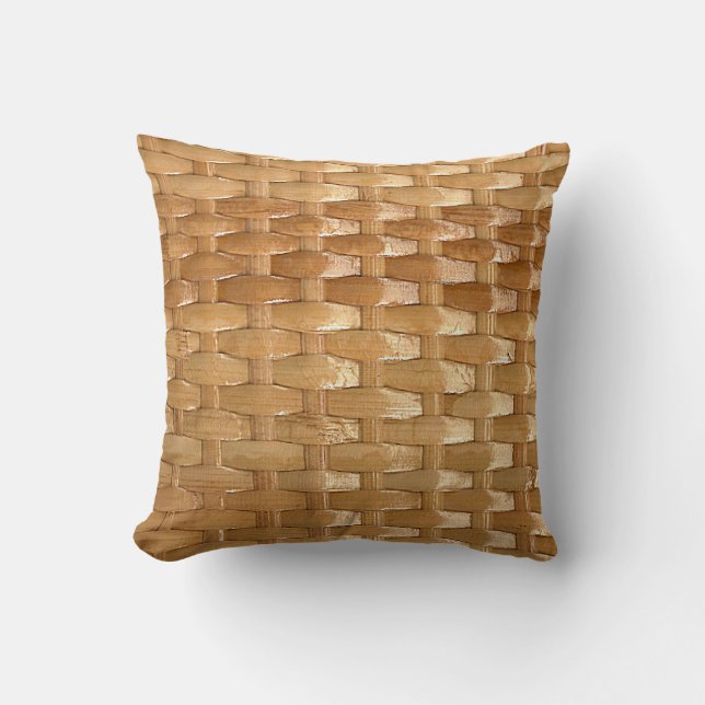 Der Blick von Lack WeidenBasketweave Kissen (Vorderseite)