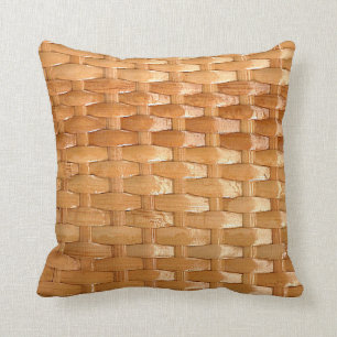 Der Blick von Lack WeidenBasketweave Kissen