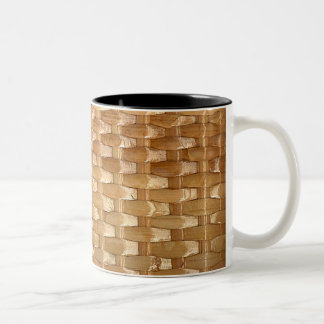 Der Blick von Lack WeidenBasketweave Zweifarbige Tasse