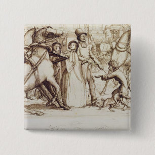 Der blinde Mann, 1853 (Stift, Tinte, Wäsche und Button