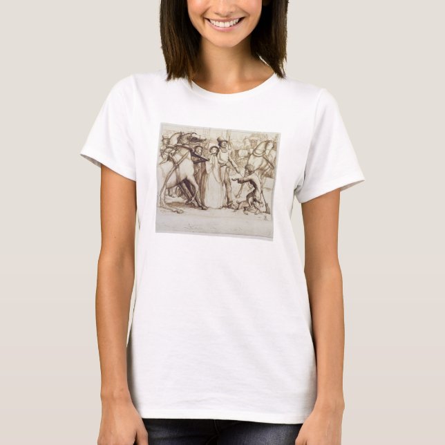 Der Blinde Mann, 1853 (Stift, Tinte, Waschwasser u T-Shirt (Vorderseite)
