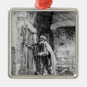 Der blinde Tobit, 1651 Ornament Aus Metall