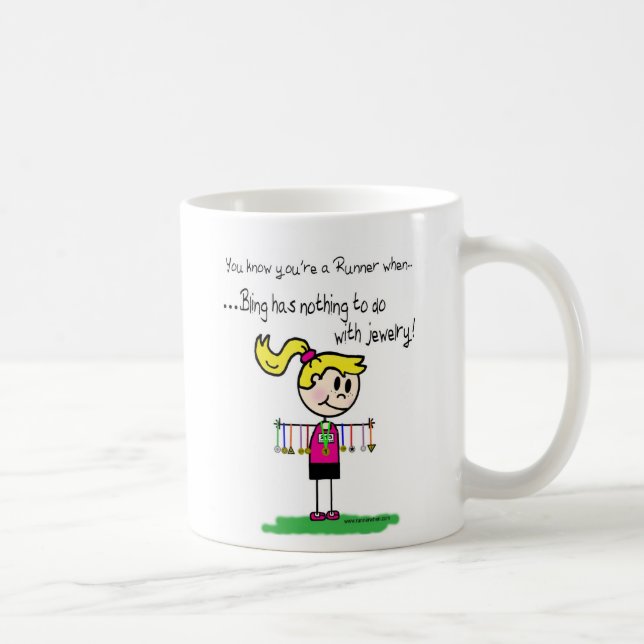 Der Bling des Läufers Kaffeetasse (Rechts)