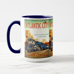 Der Blue Comet-Personenzug Tasse