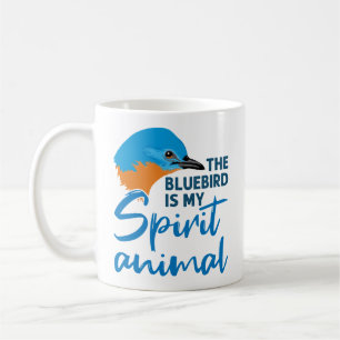 Der Bluebird ist mein Geist-Tier-Blauer-Vogel Kaffeetasse
