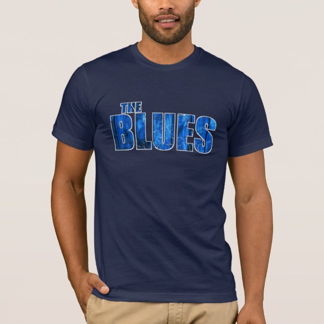 Der Blues-T - Shirt (sehen Sie bitte Beschreibung) (Vorderseite)