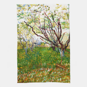 Der blühende Obstgarten (1888) von Vincent Van Gog Geschirrtuch