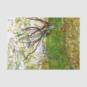 Der blühende Obstgarten (1888) von Vincent Van Gog Seidenpapier