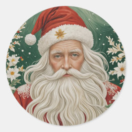 Der blühende Segen des Winters Runder Aufkleber