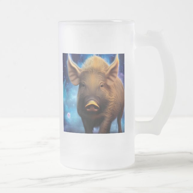 Der Boar Mattglas Bierglas (Rechts)