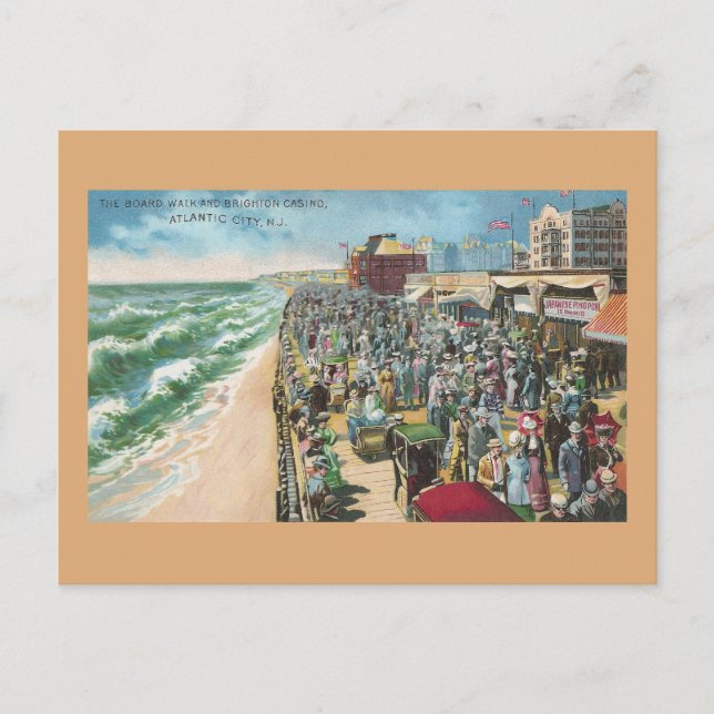 Der BoardWalk und das Brighton Casino Postkarte (Vorderseite)