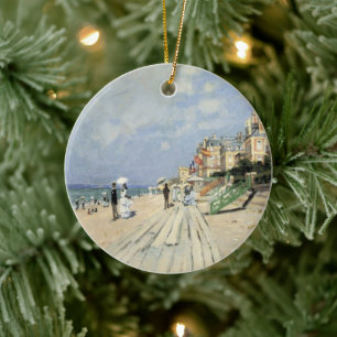 Der Boardwalk von Claude Monet in Trouville Keramik Ornament