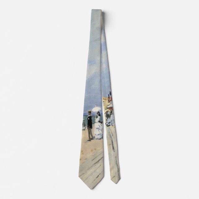 Der Boardwalk von Claude Monet in Trouville Krawatte (Vorderseite)